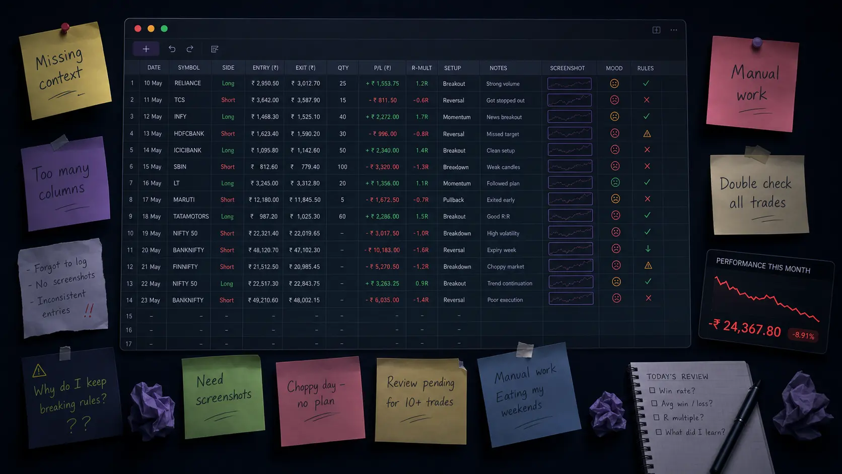 Before: Manual Excel Chaos